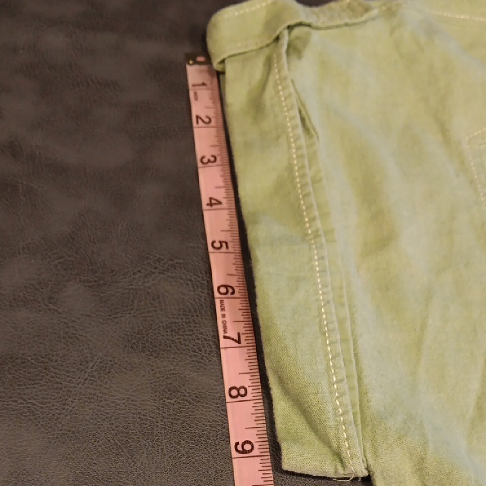 Zara Sage Green Linen Blend Romper With Tie Belt - Picture 8 of 13